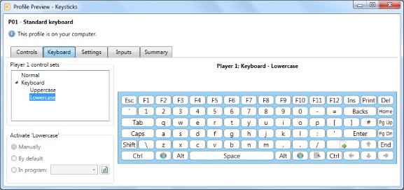 Qwerty keyboard - Lowercase preview