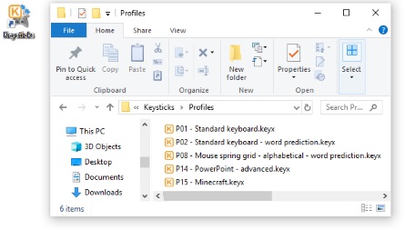 Desktop shortcut and profiles